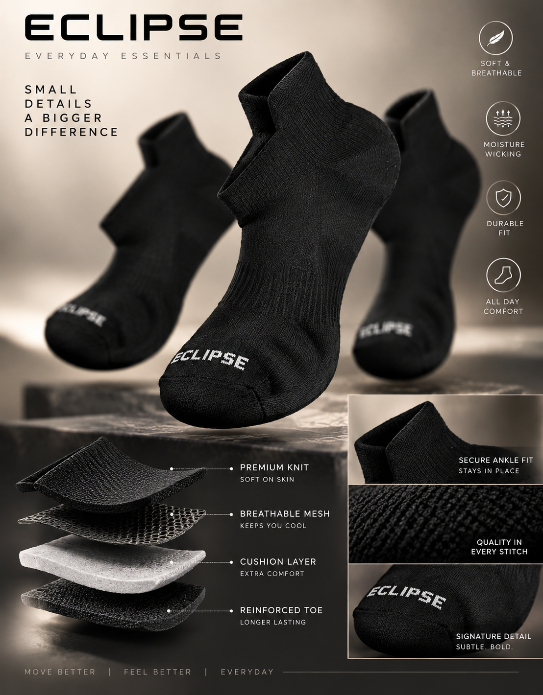 Ankle Socks | Pack of 3