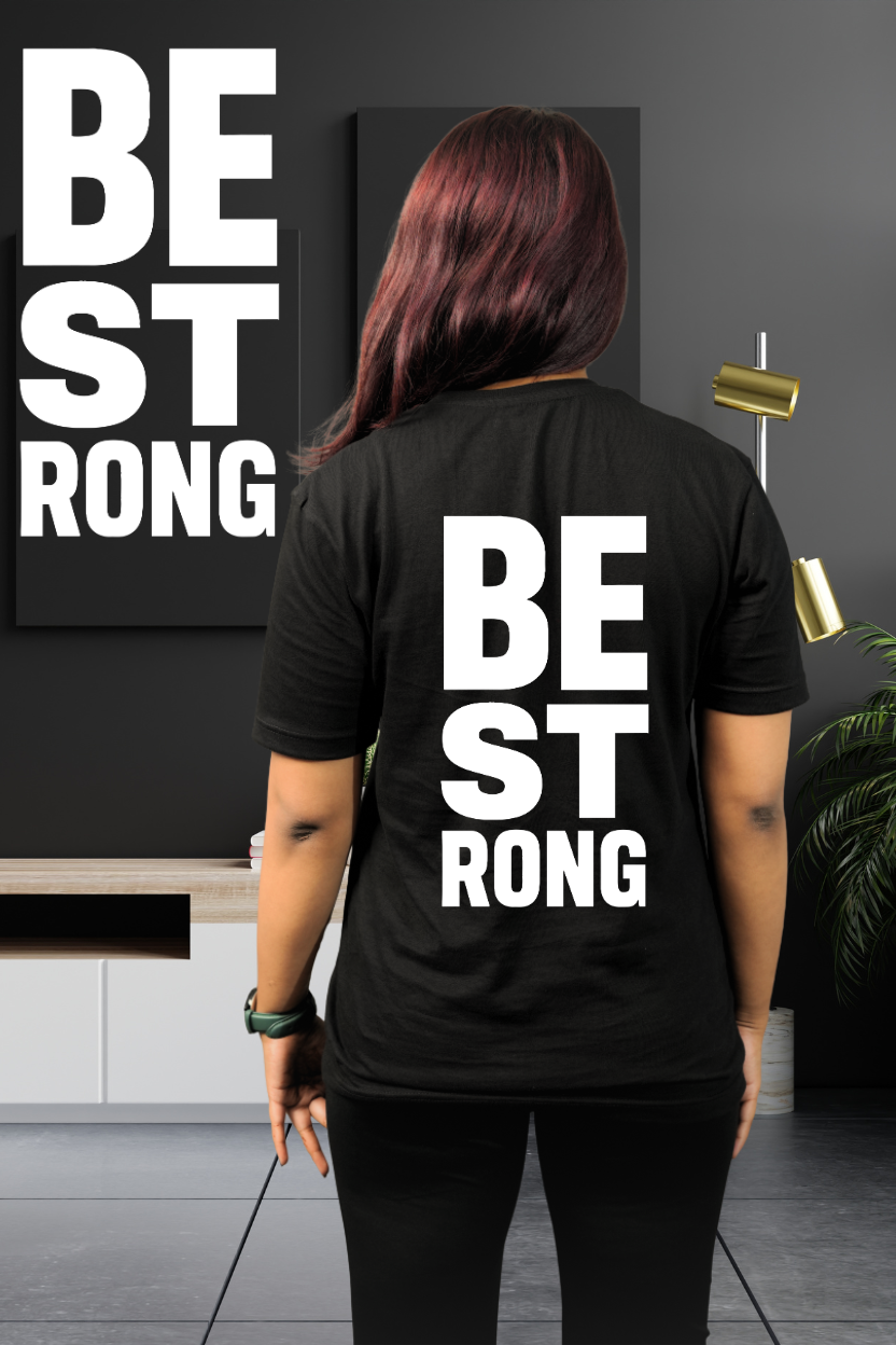 Be Strong Regular T-Shirt — All Black | Eclipse Theory