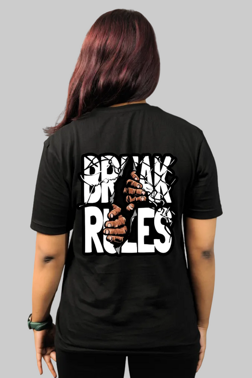 Break Rules Regular T-Shirt — All Black | Eclipse Theory