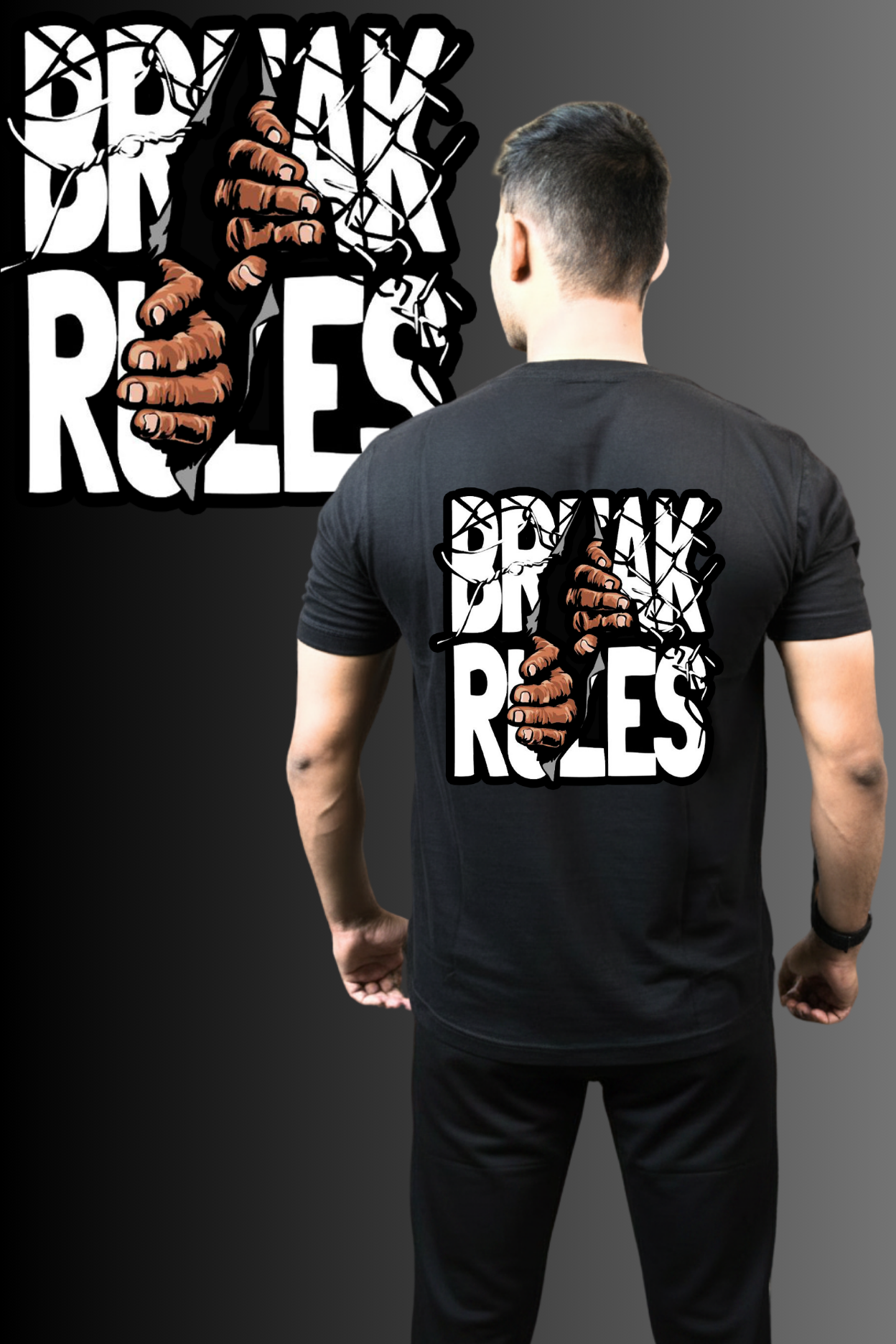 Break Rules - Regular Print T-Shirt