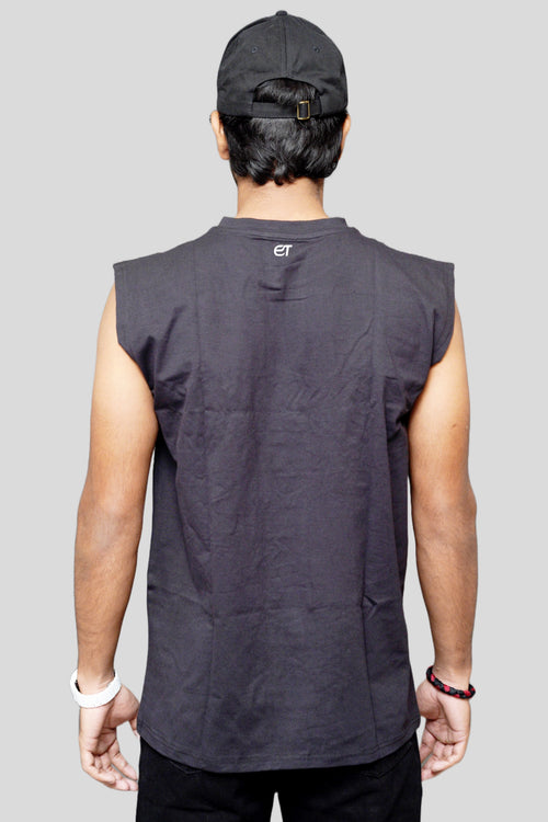 Boxy Cotton Sleeveless - Eclipse Sports Club Print