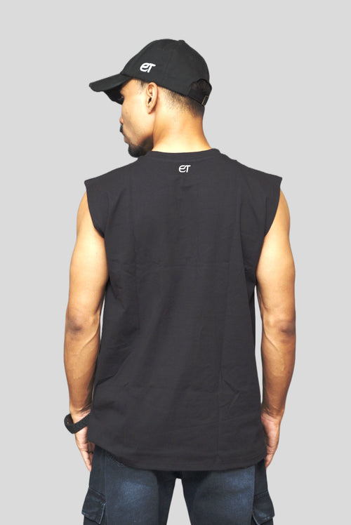 Boxy Cotton Sleeveless - Gym Time Print