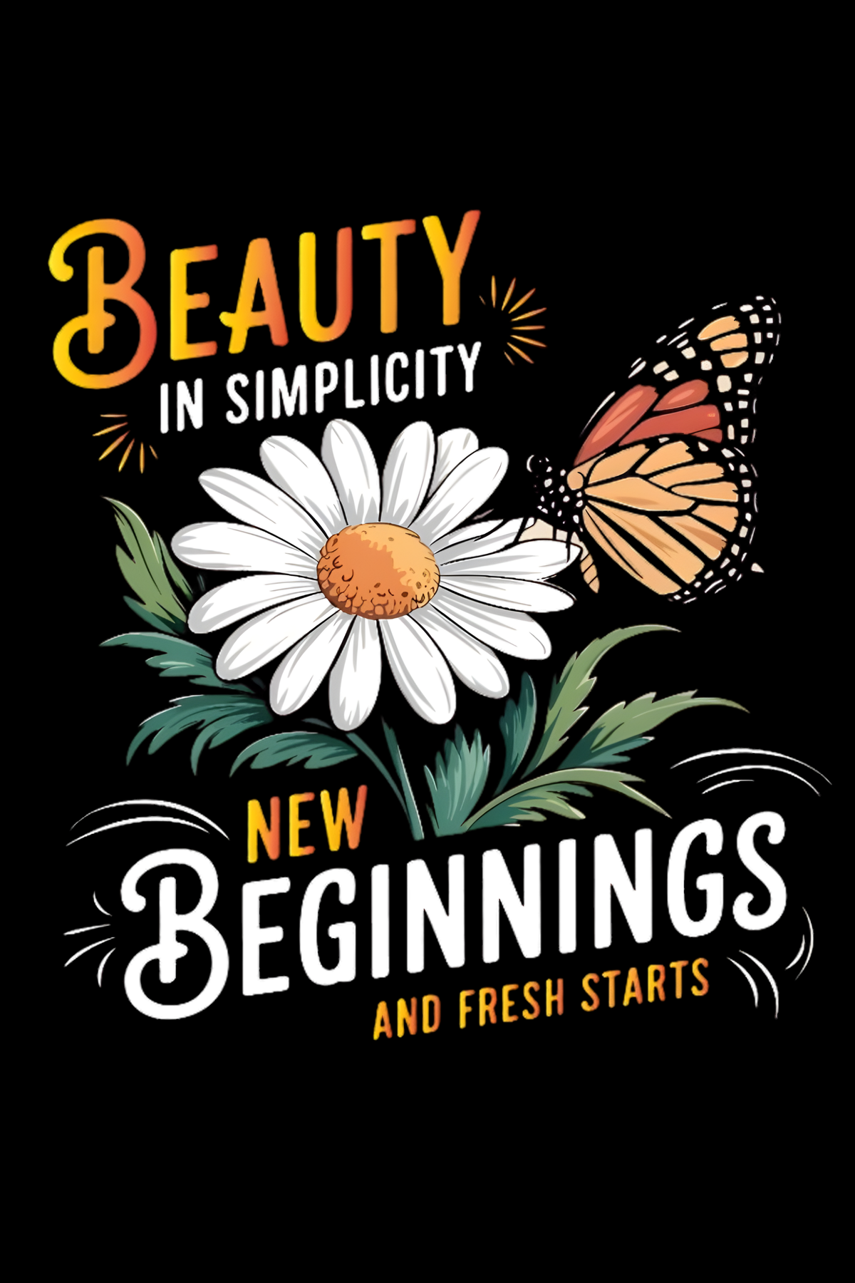 Beauty in Simplicity - Regular Print T-Shirt