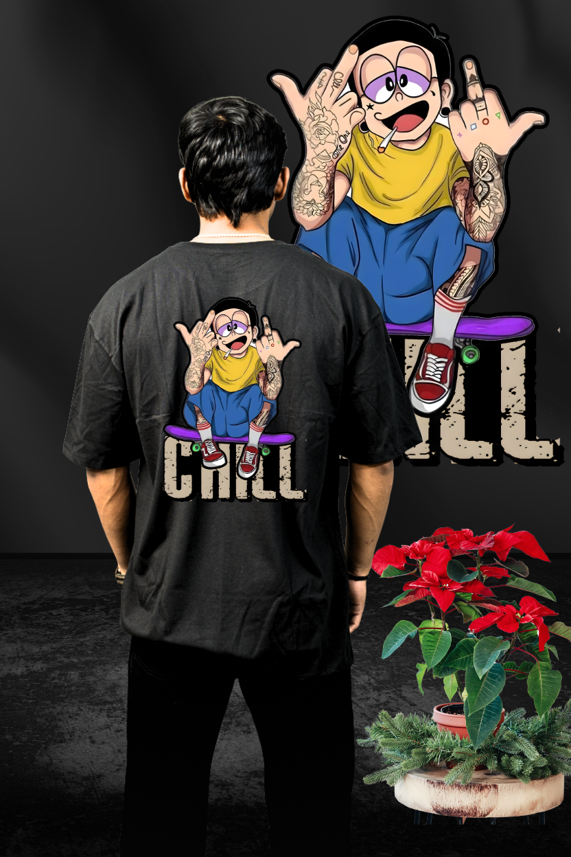 Chill - Oversize Print T-Shirt