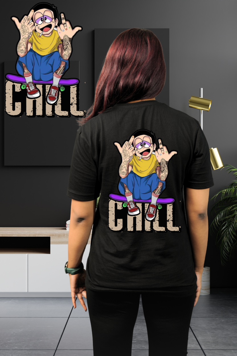 Chill Regular T-Shirt — All Black | Eclipse Theory