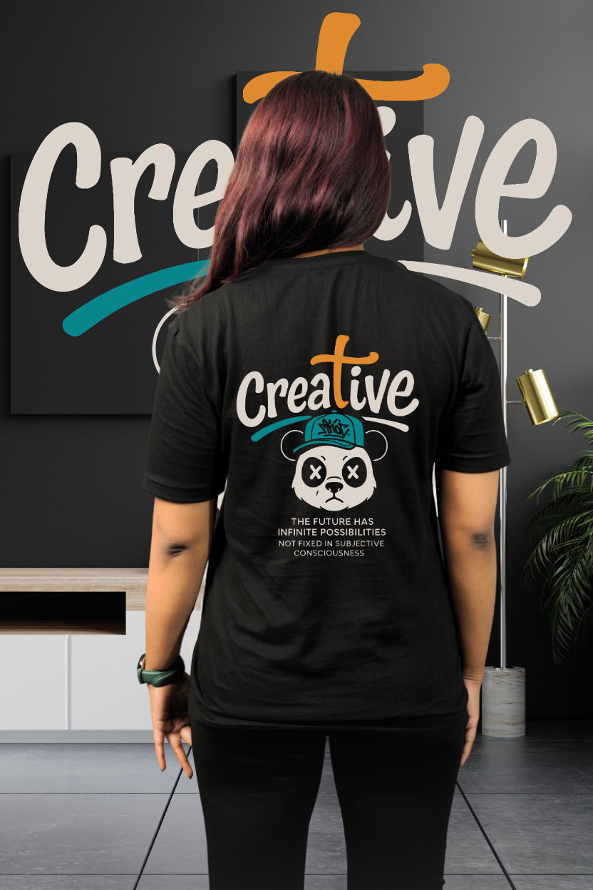 Creative Regular T-Shirt Back — All Black | Eclipse Theory