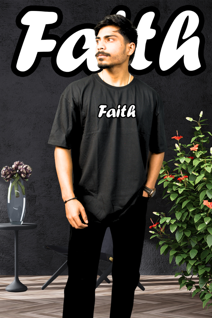 Faith - Oversize Print T-Shirt