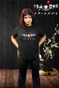 Friends Horror Regular T-Shirt — All Black | Eclipse Theory