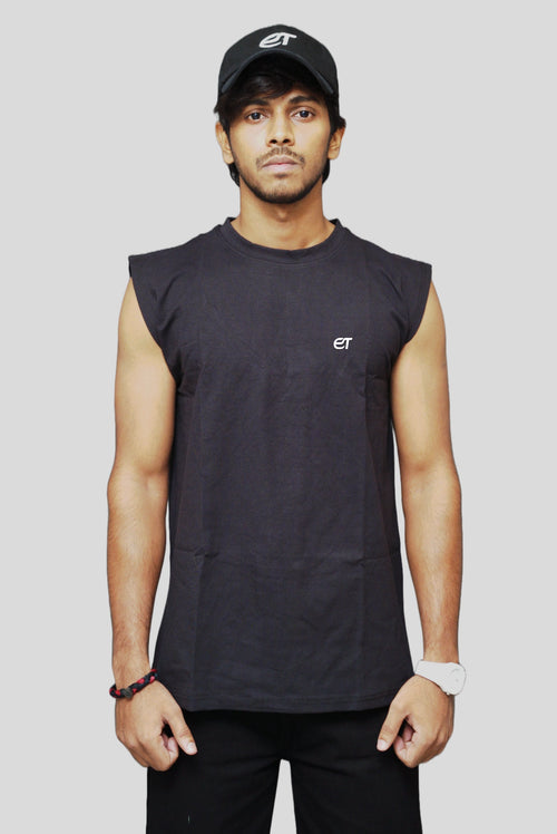 Boxy Cotton Sleeveless - Cyber Tribal Print