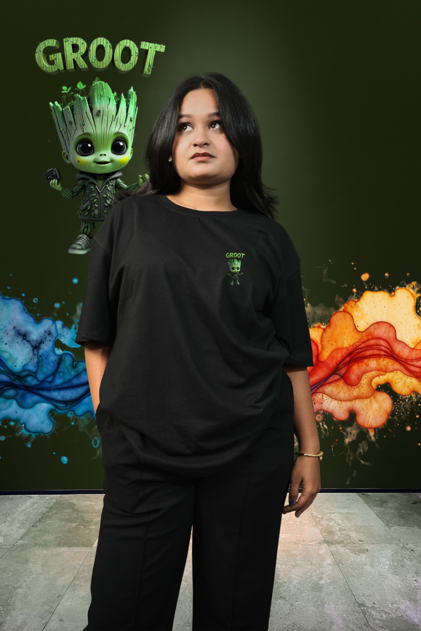 Groot - Oversize Print T-Shirt
