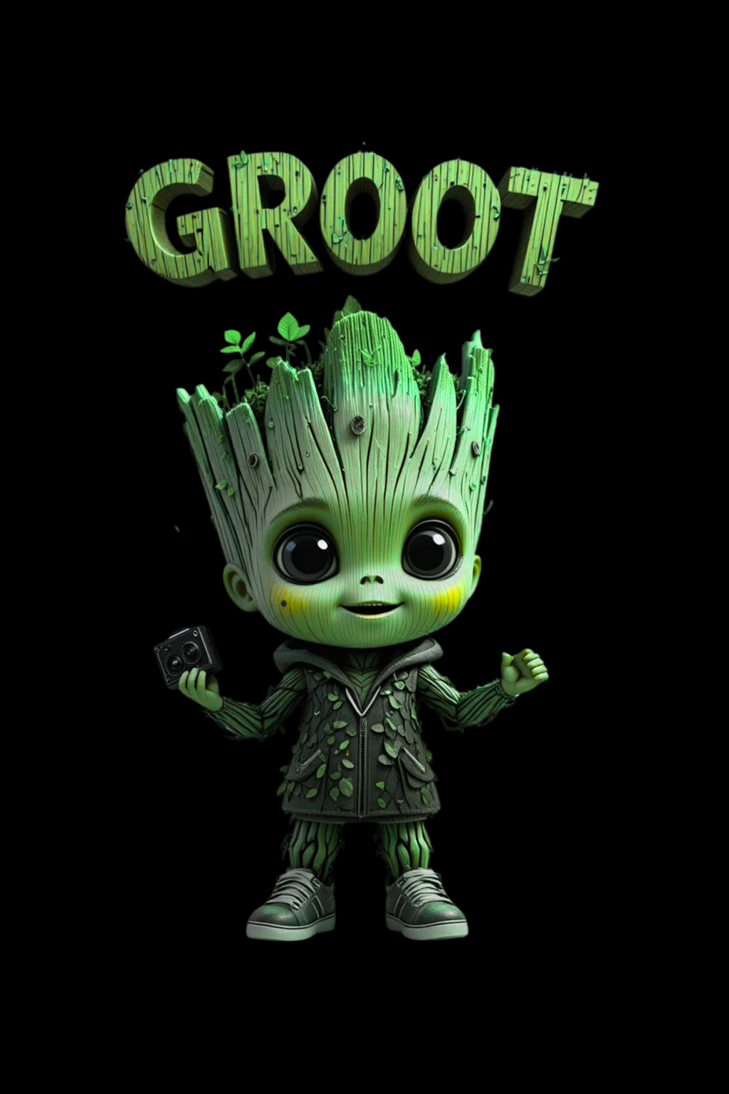 Groot - Oversize Print T-Shirt