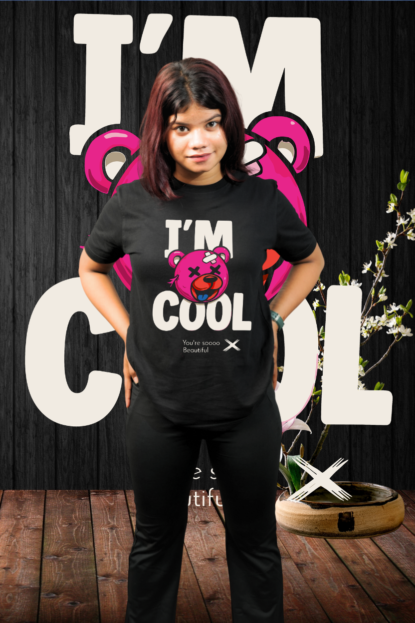 I'm Cool Regular T-Shirt — All Black | Eclipse Theory