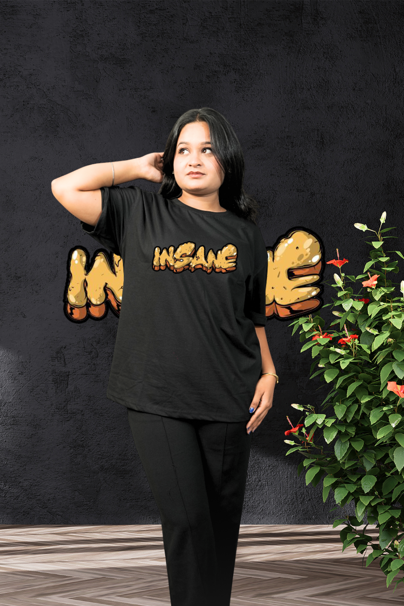 Insane - Oversize Print T-Shirt