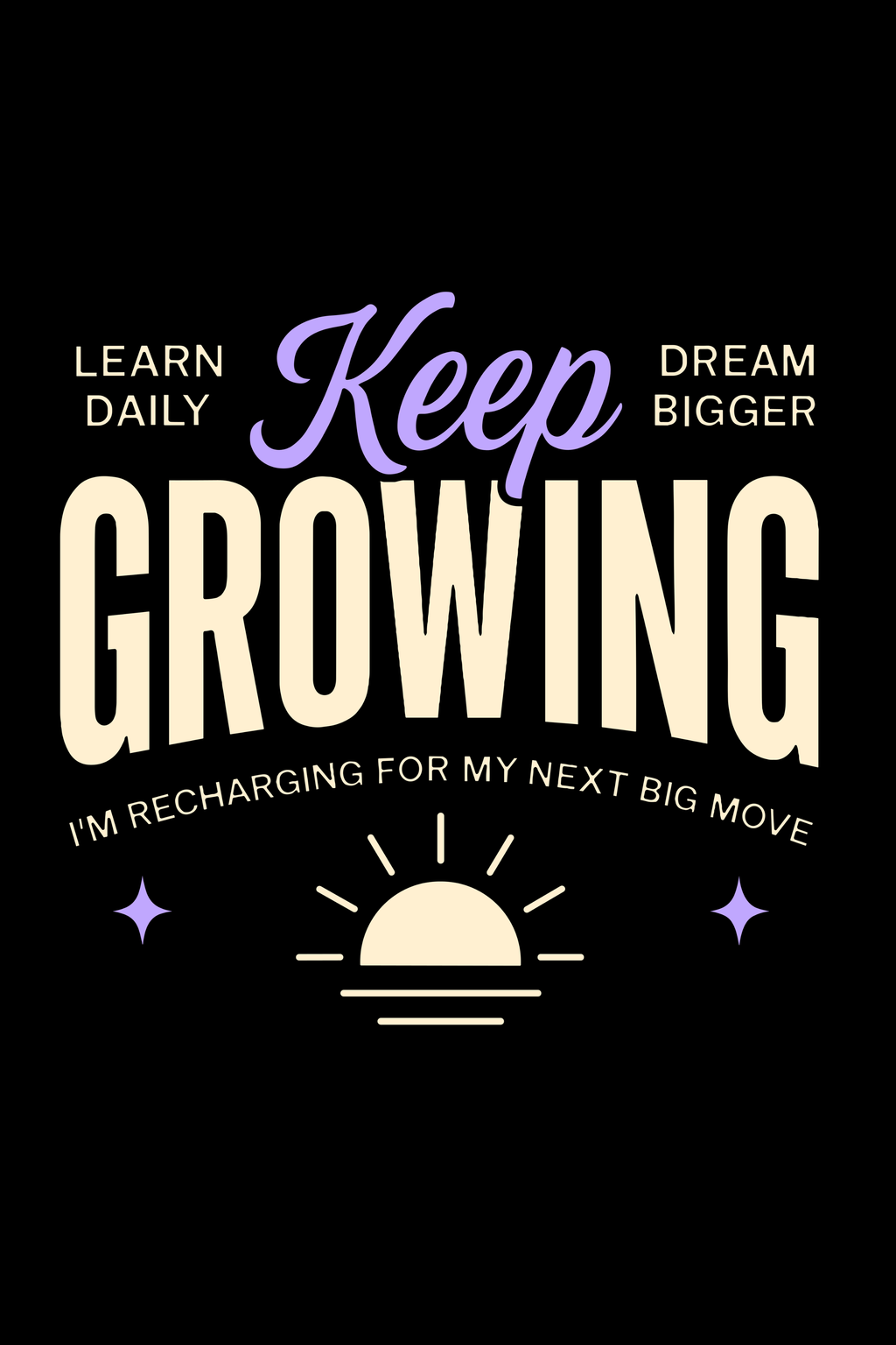 Keep Growing - Oversize Print T-Shirt