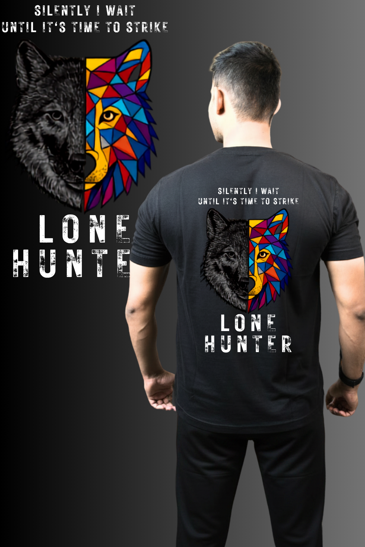 Lone Hunter - Regular Print T-Shirt