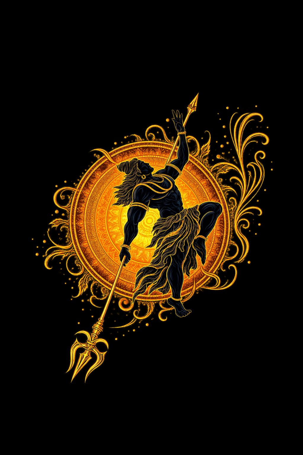 Mahadev Trishul - Regular Print T-Shirt