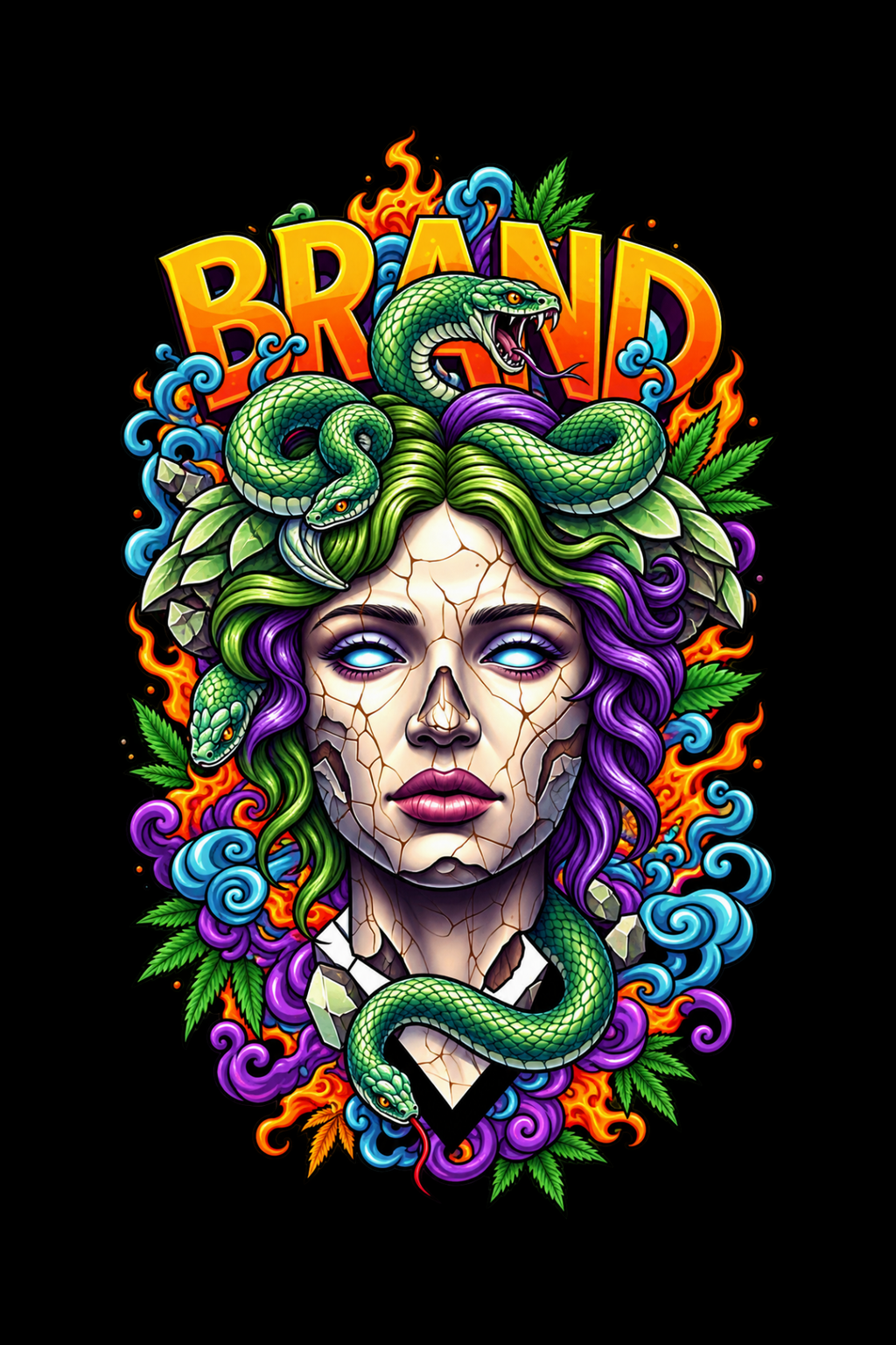 Medusa - Regular Print T-Shirt
