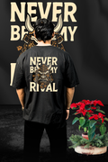 Never Be My Rival - Oversize Print T-Shirt
