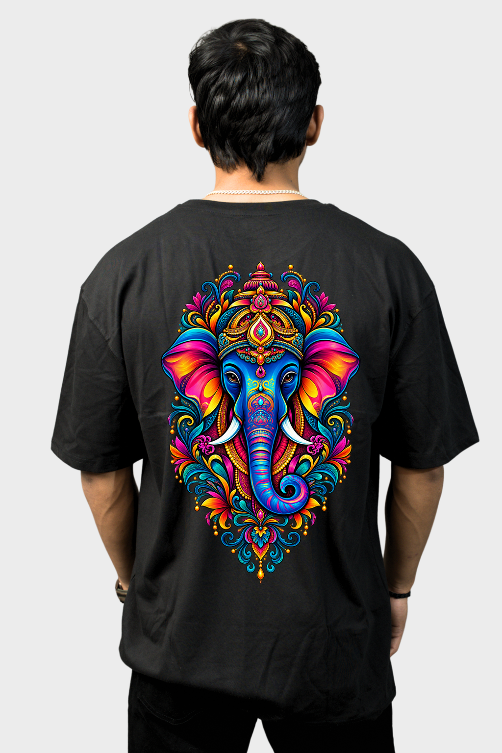 Ganpati - Oversized Print T-Shirt