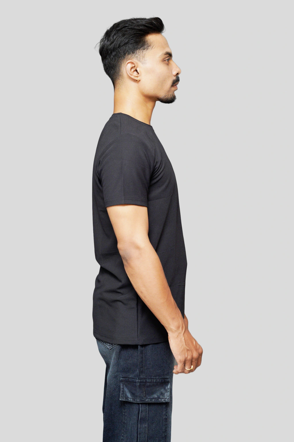 Matty Poly Cotton T-Shirt side view