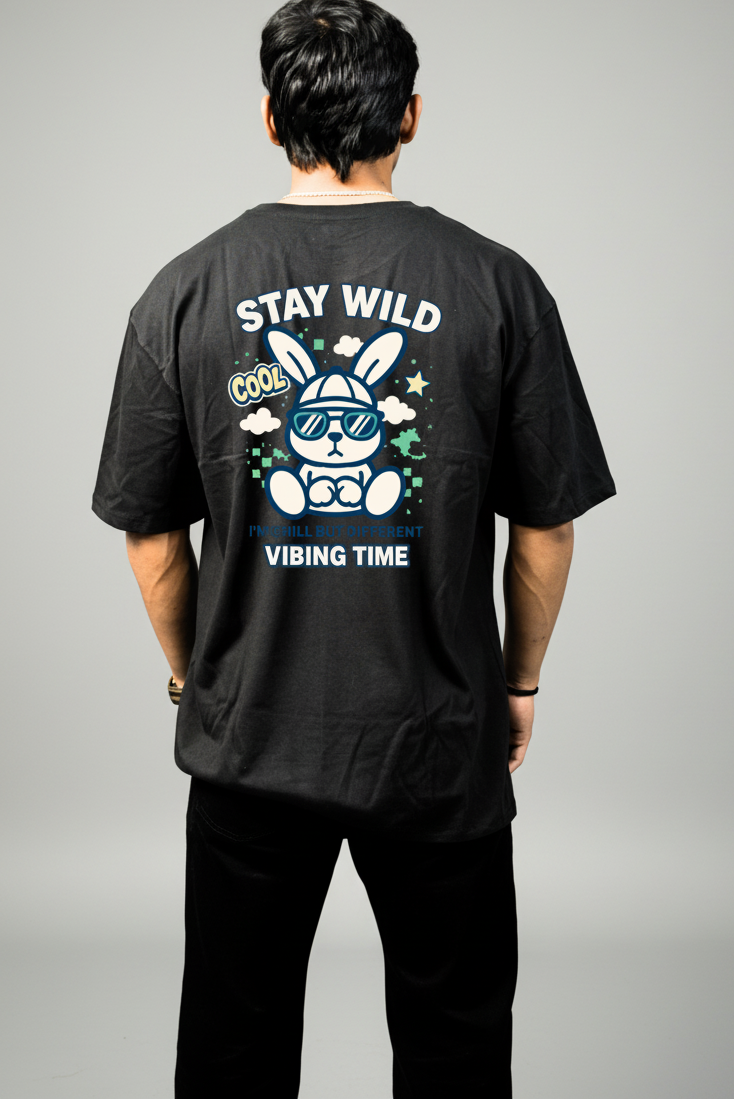 Stay Wild - Oversize Print T-Shirt