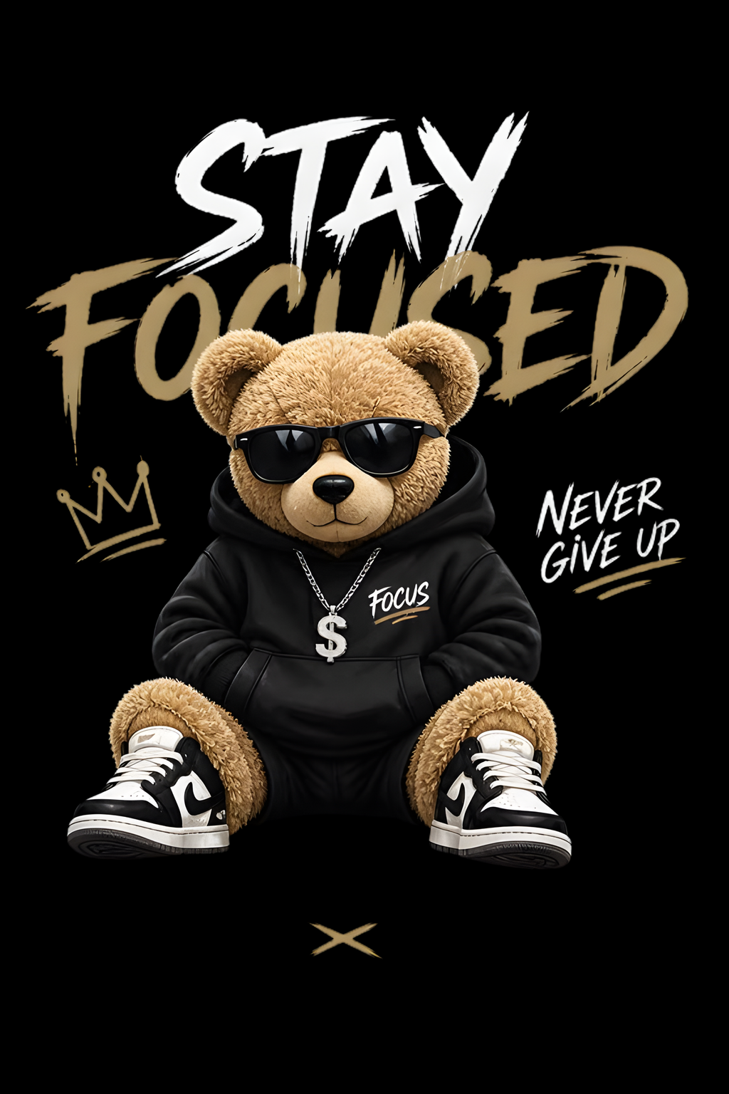 Stay Focused - Regular Print T-Shirt