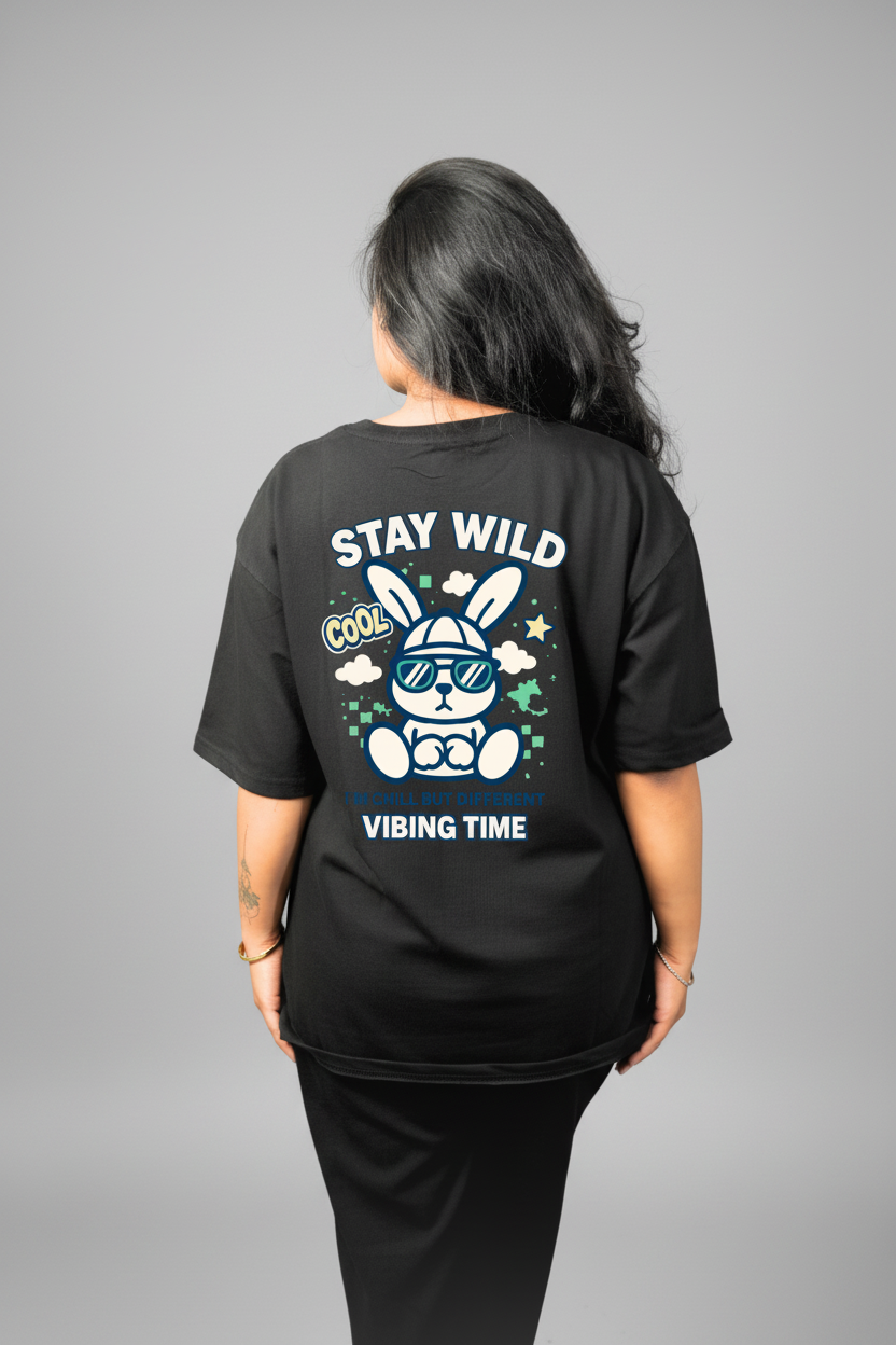 Stay Wild - Oversize Print T-Shirt
