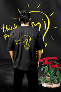 Think Positive - Oversize Print T-Shirt