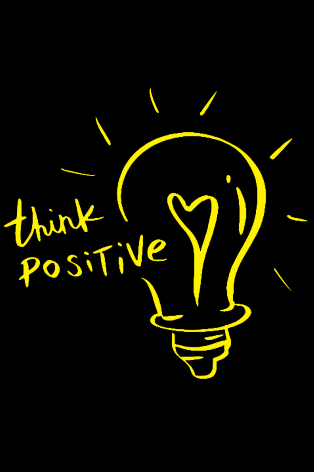 Think Positive - Oversize Print T-Shirt