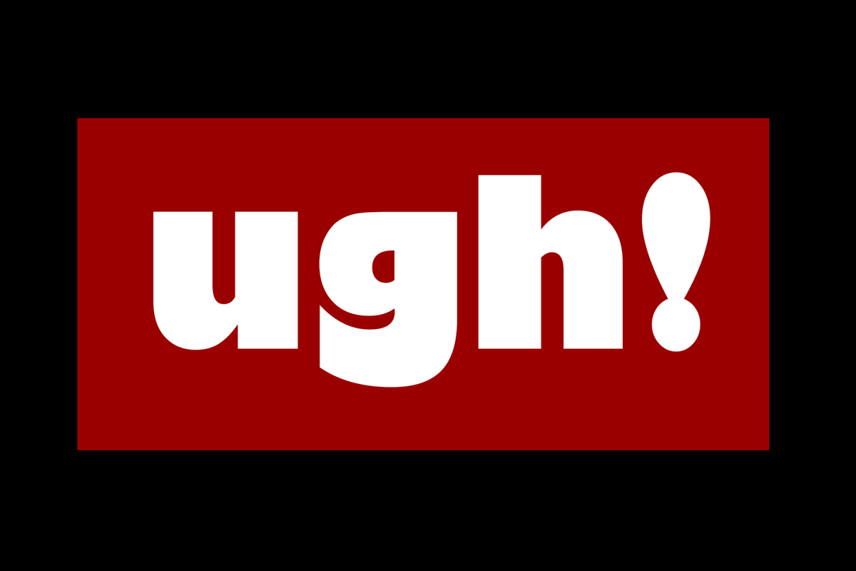 Ugh! - Oversize Print T-Shirt
