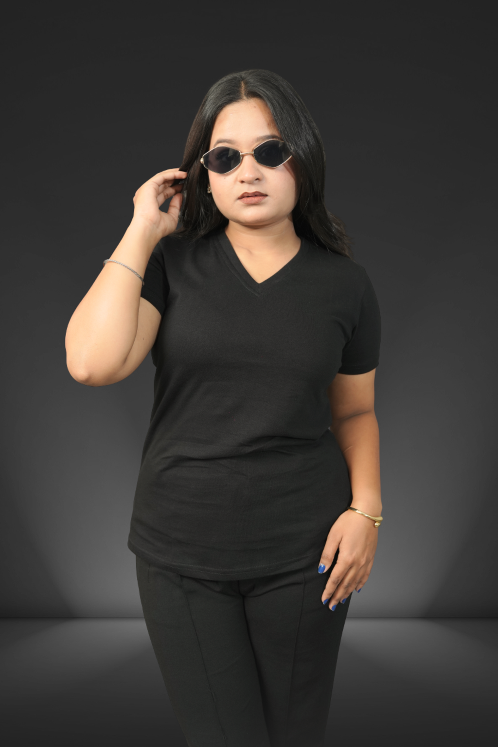 Regular V Neck T-Shirt