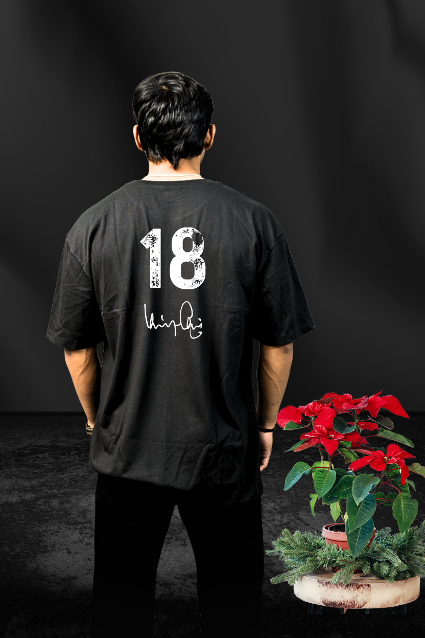 Virat Kohli - Oversize Print T-Shirt Back