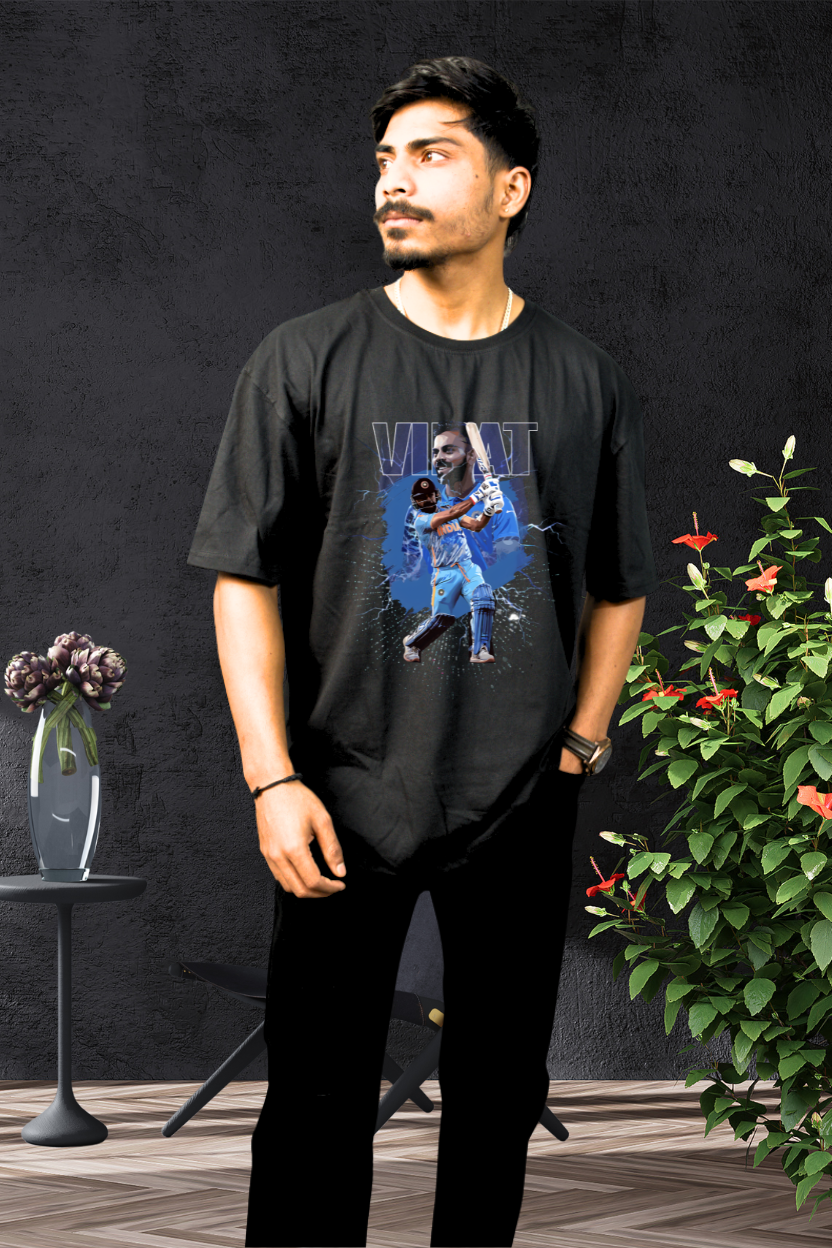 Virat Kohli - Oversize Print T-Shirt Front