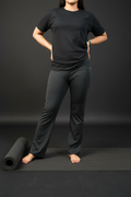Spandex Yoga Pants All Black Back View - Eclipse Theory