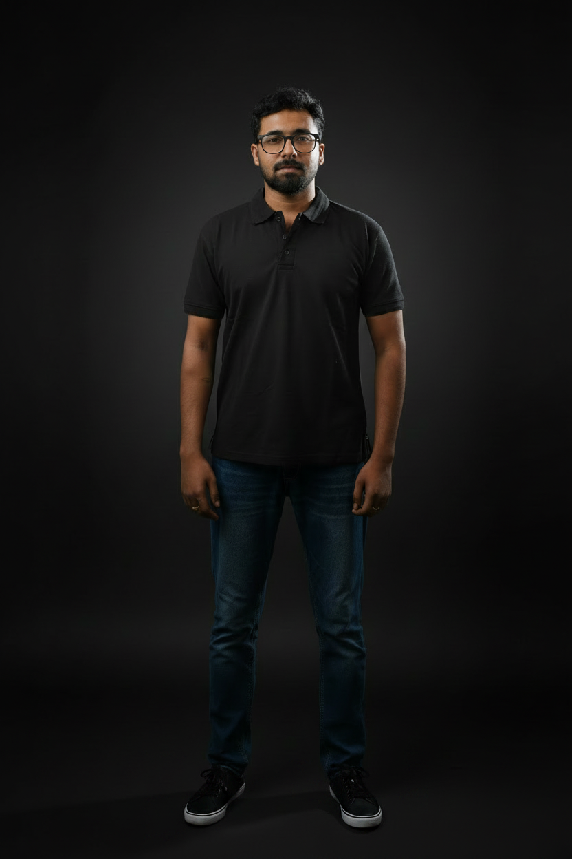 Front Standing Glasses - Gradient + Spotlight