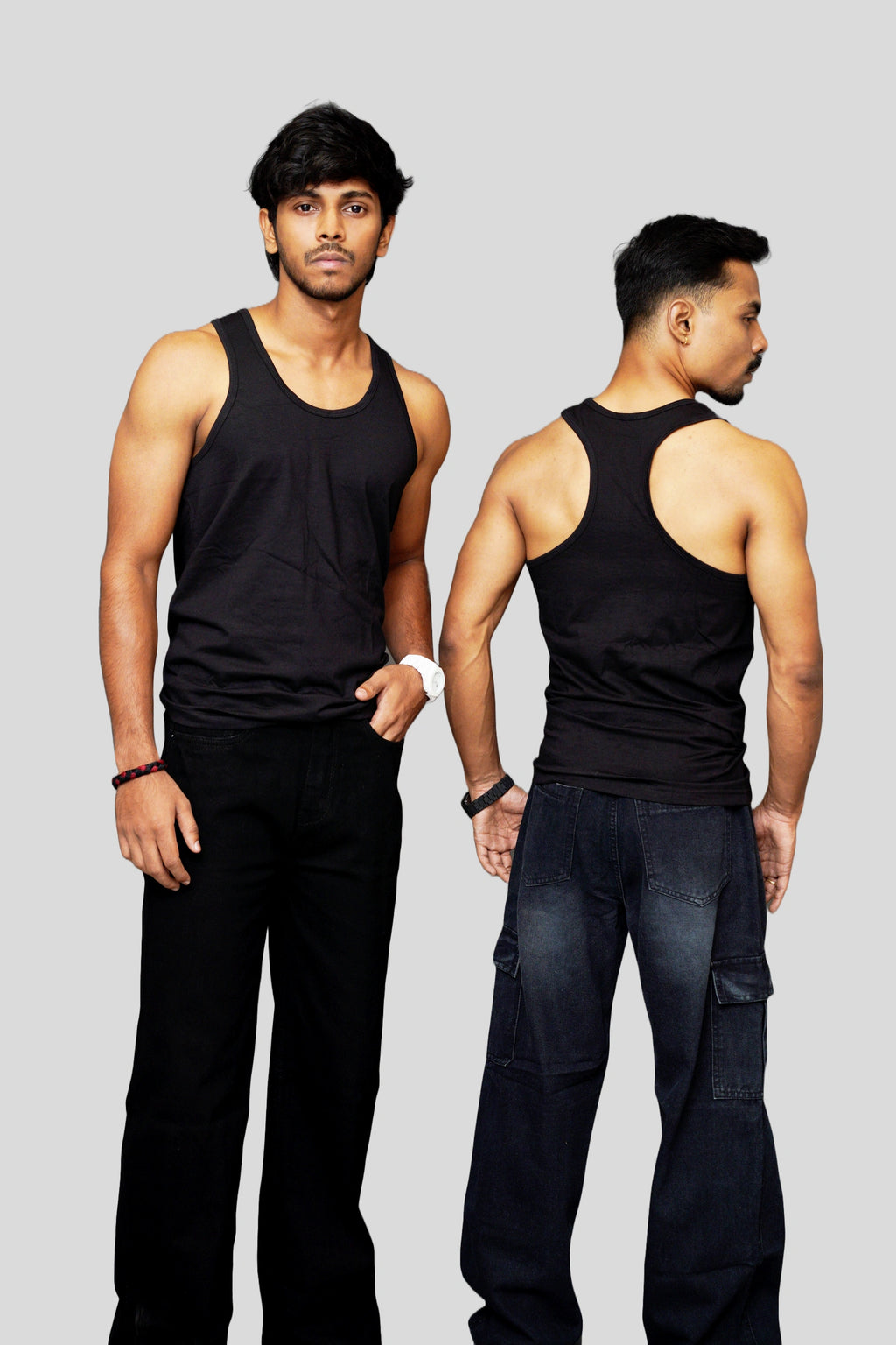 Cotton Vest back view
