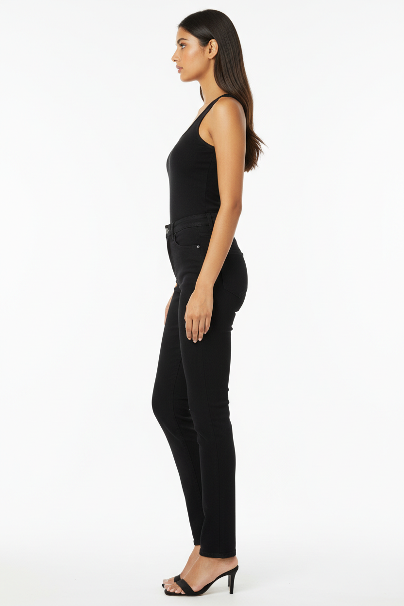 Women's Black Jeans - Side